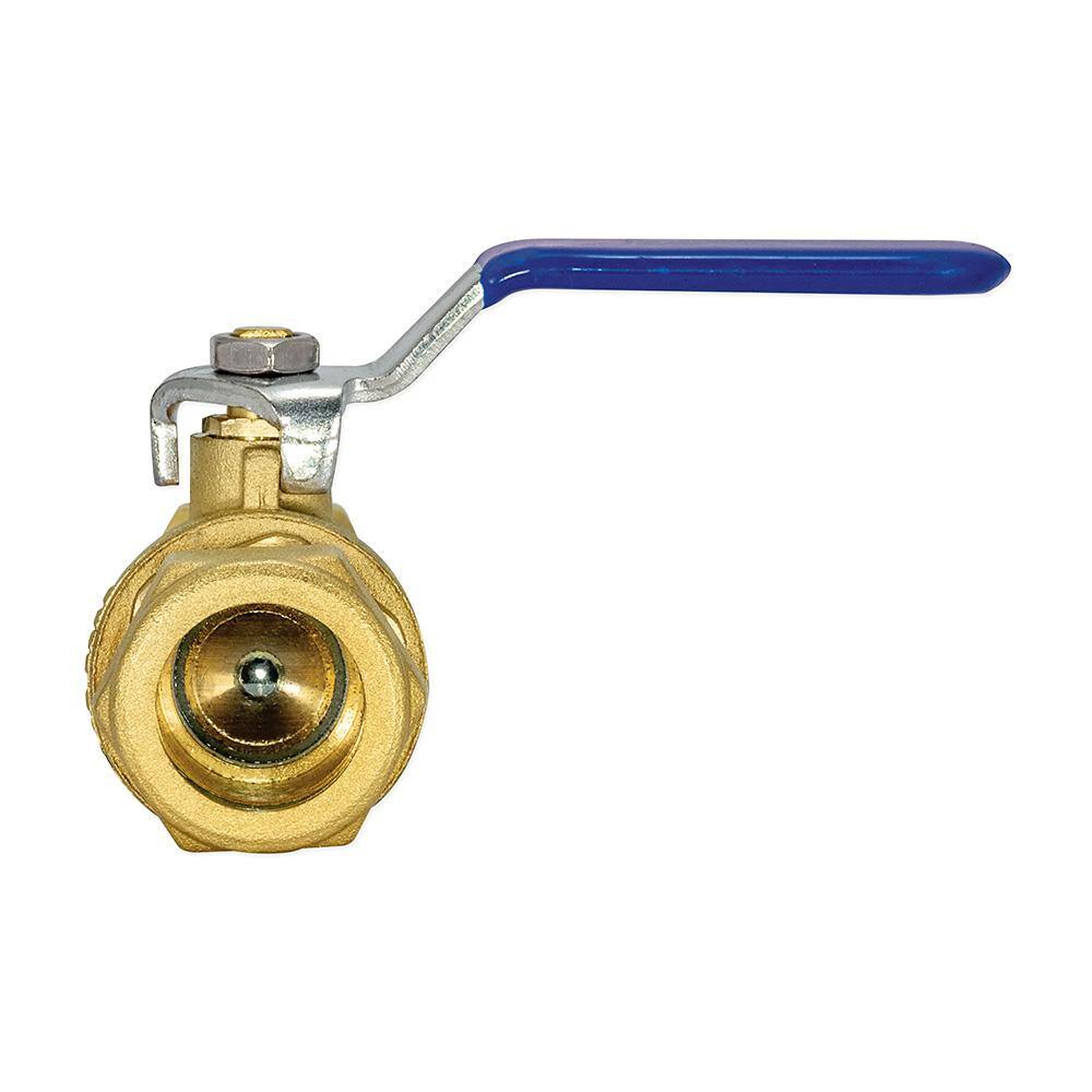 EASTMAN 34 in. Compression x 34 in. Compression Brass Full Port Compression Ball Valve 20097LF