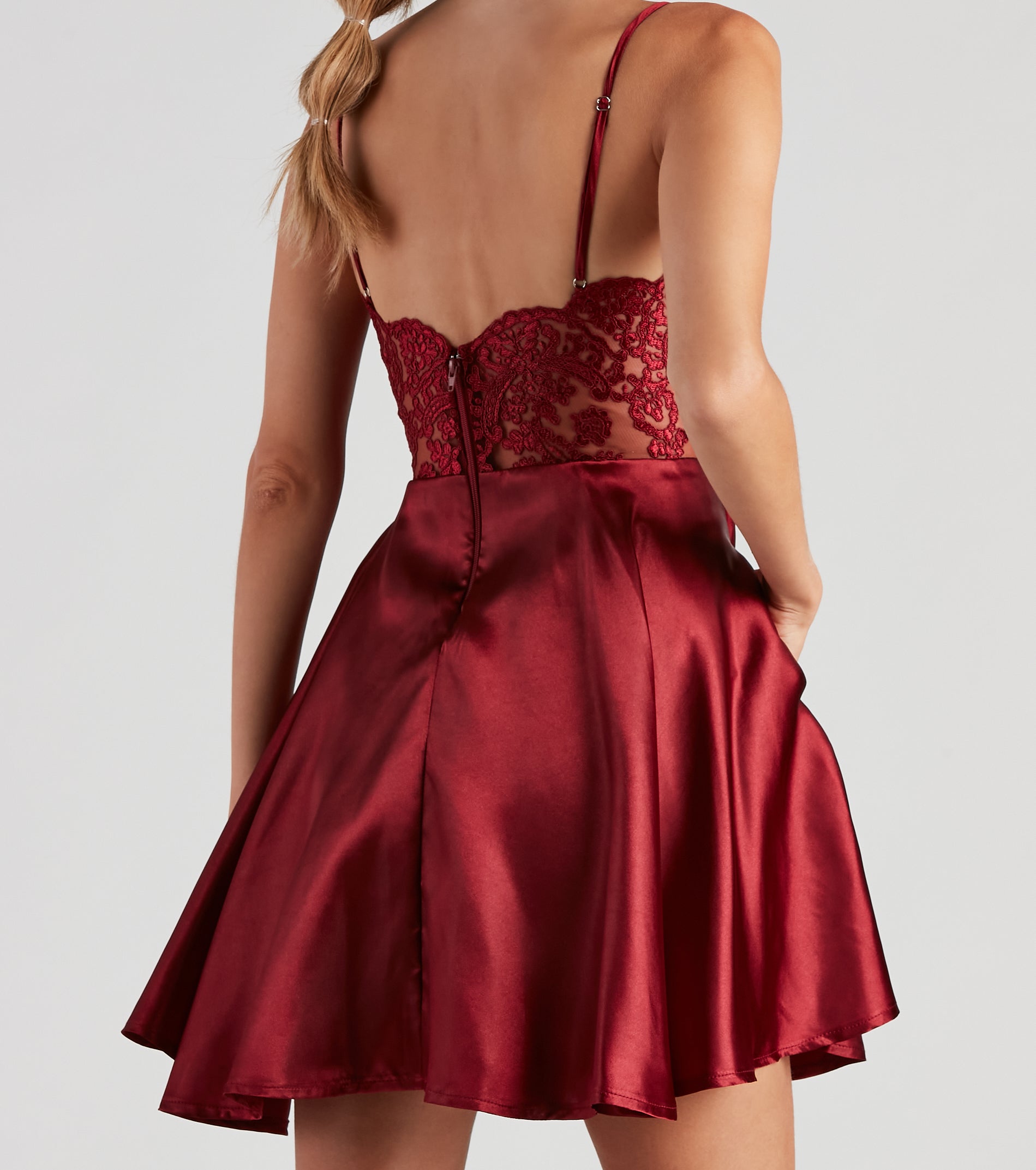 Aspen Woven Satin Party Dress