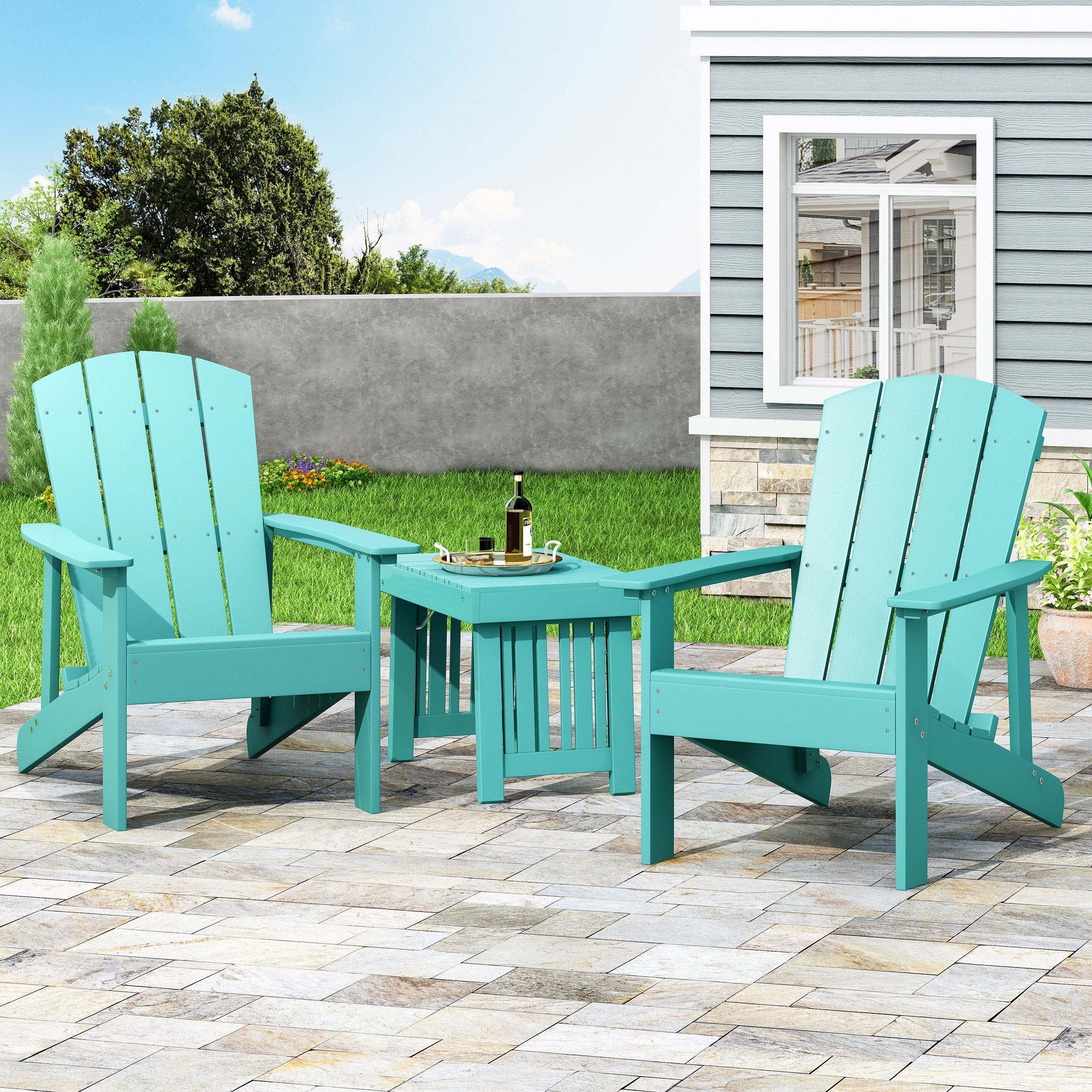 Anastasija Outdoor Adirondack Chairs (Set of 2)