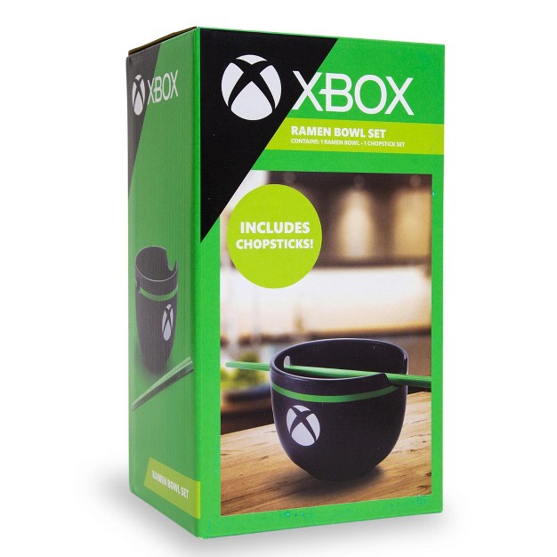 Ukonic Xbox Series X Logo 20 ounce Ramen Bowl And Chopstick Set