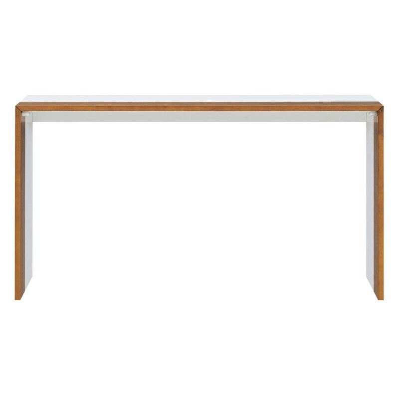 Modern Console Table  Color blocked Sofa Table  Narrow Entryway Table for Hallway  Behind The Couch  Living Room  Foyer