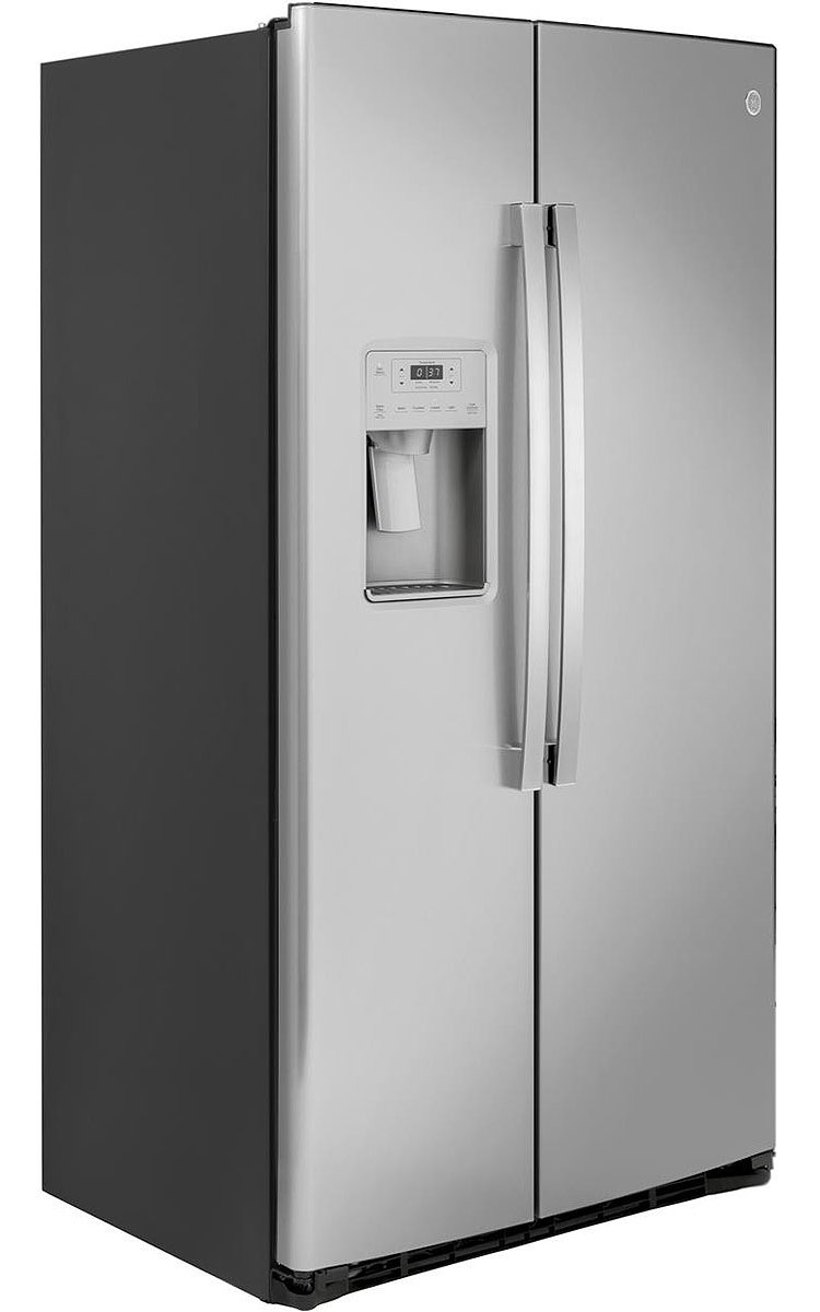 GE 21.8 Cu. Ft. Fingerprint Resistant Stainless Steel Counter-Depth Side-By-Side Refrigerator