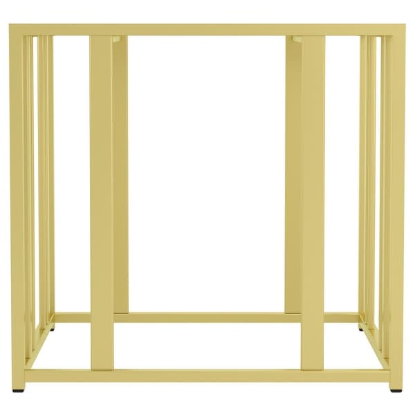 Coaster Furniture Adri Matte Brass Metal Frame End Table