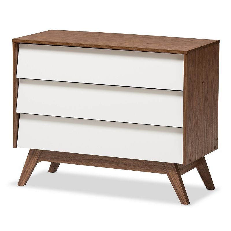 Baxton Studio Hildon 3-Drawer Dresser