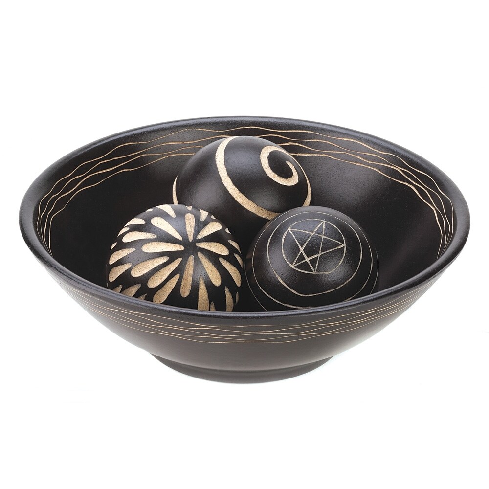 Artisan Deco Bowl   Balls   11.5\