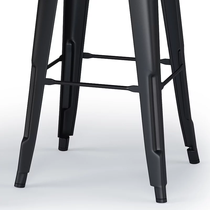 Simpli Home Rayne Bar Stool 2-piece Set