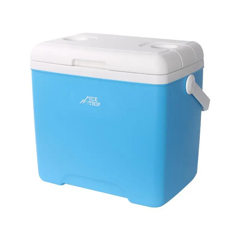 Incubator  Camping Picnic Barbecue 28 Liter Plastic Handle Portable Insulated Cooler Box