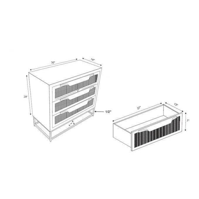 Spence Three Drawer Cabinet