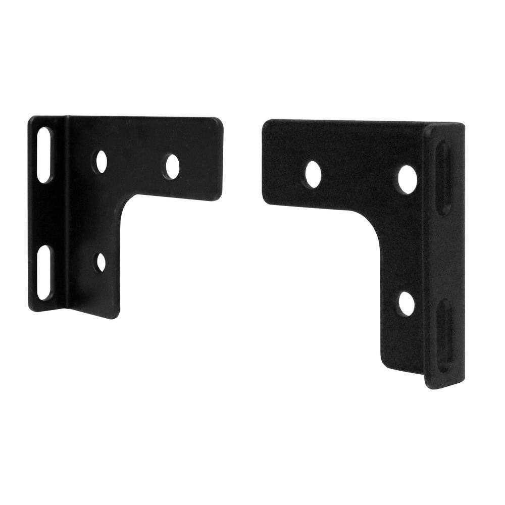 DISTINCT Steel Bracket Hardware Package for Wood Panels in Privacy Screens Black (8-pcs) MT1005535