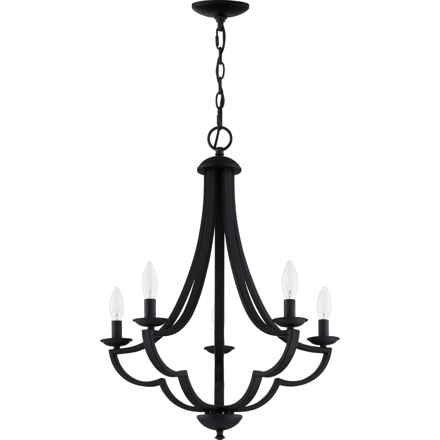 Ashley Harbour Northridge 5-Light Matte Black Chandelier