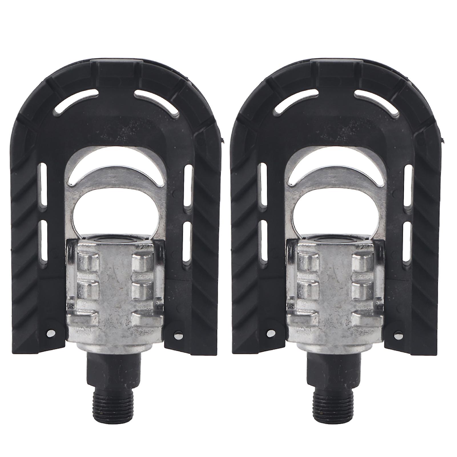 One Pair Bike Bicycle Pedals Outdoor Cycling Folding Plastic Aluminum Alloy