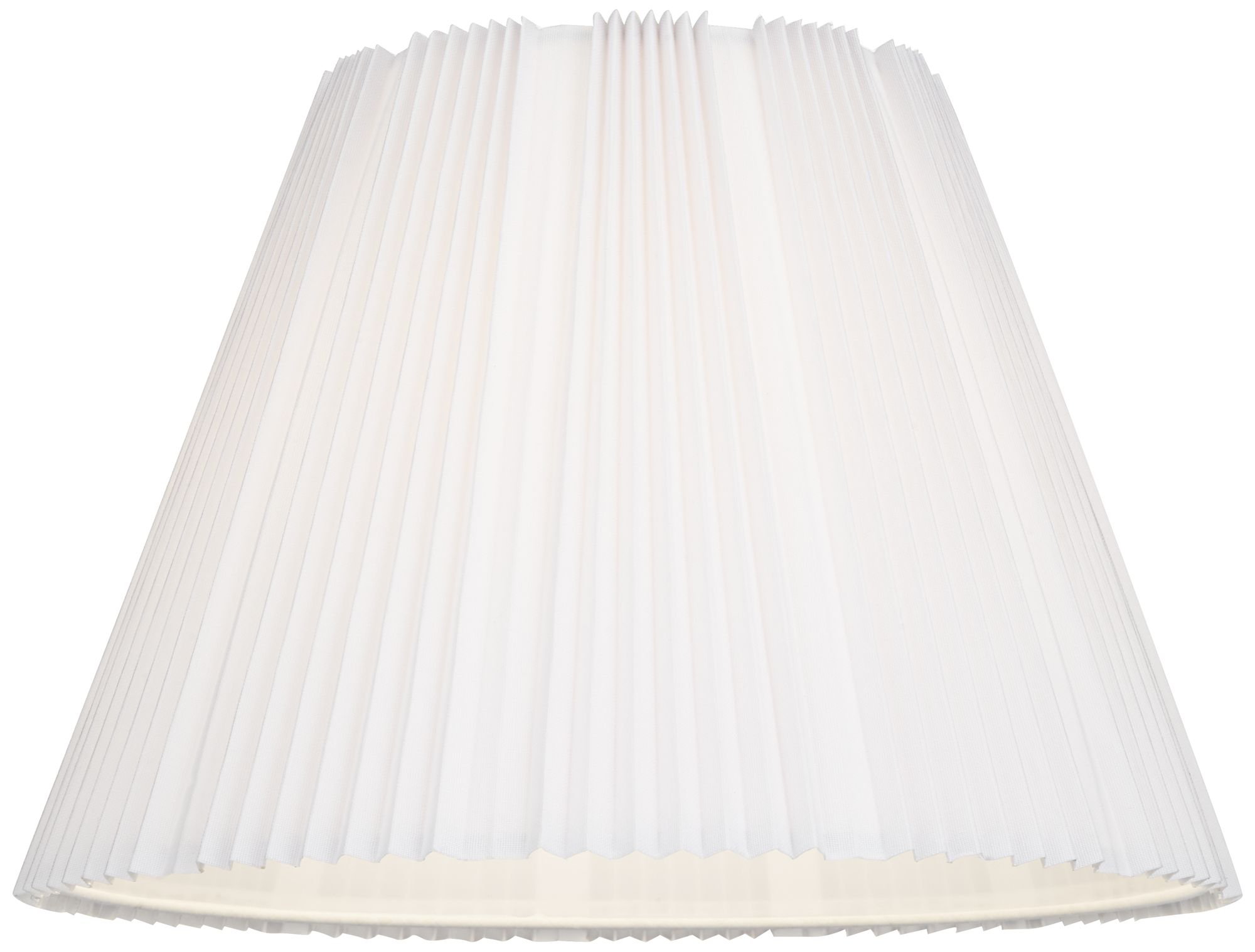 Springcrest Collection Hardback Knife Pleated Empire Lamp Shade White Large 9