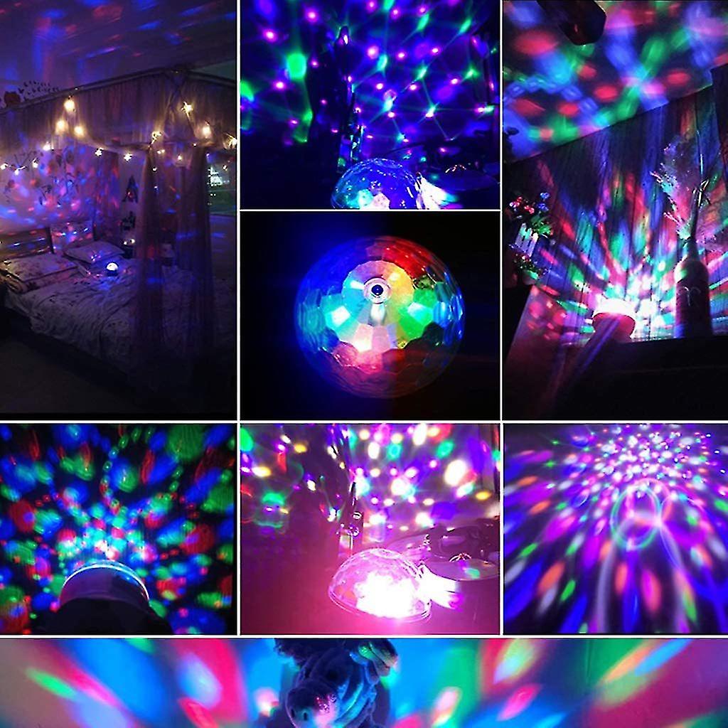 RGB Disco Light DJ Lamp Birthday Party Lights Decorations Ball Projector