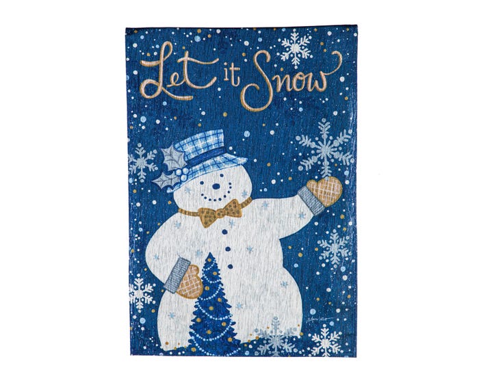 Evergreen Let it Snow Garden Flag  - 14G10078