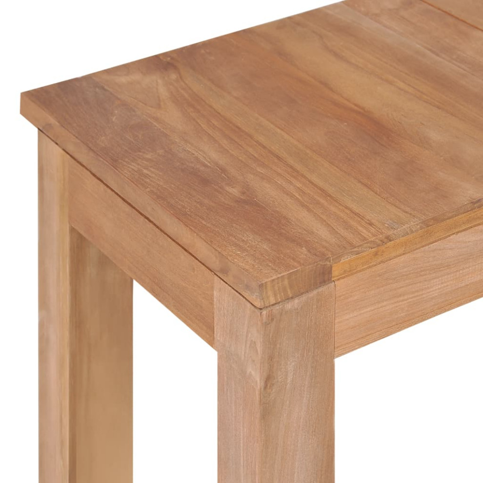 vidaXL Console Table Entryway Side Table Solid Teak Wood with Natural Finish   Transitional   Console Tables   by vidaXL LLC  Houzz