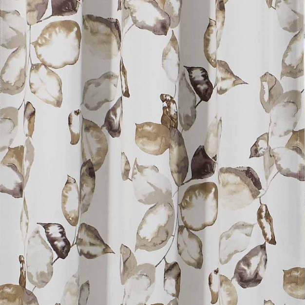 Blackout Floral Paige Thermaweave Curtain Panel Tan Eclipse