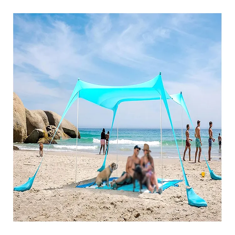 Backyard Picnics Pop Up beach sun shade shelter folding portable canopy beach tent