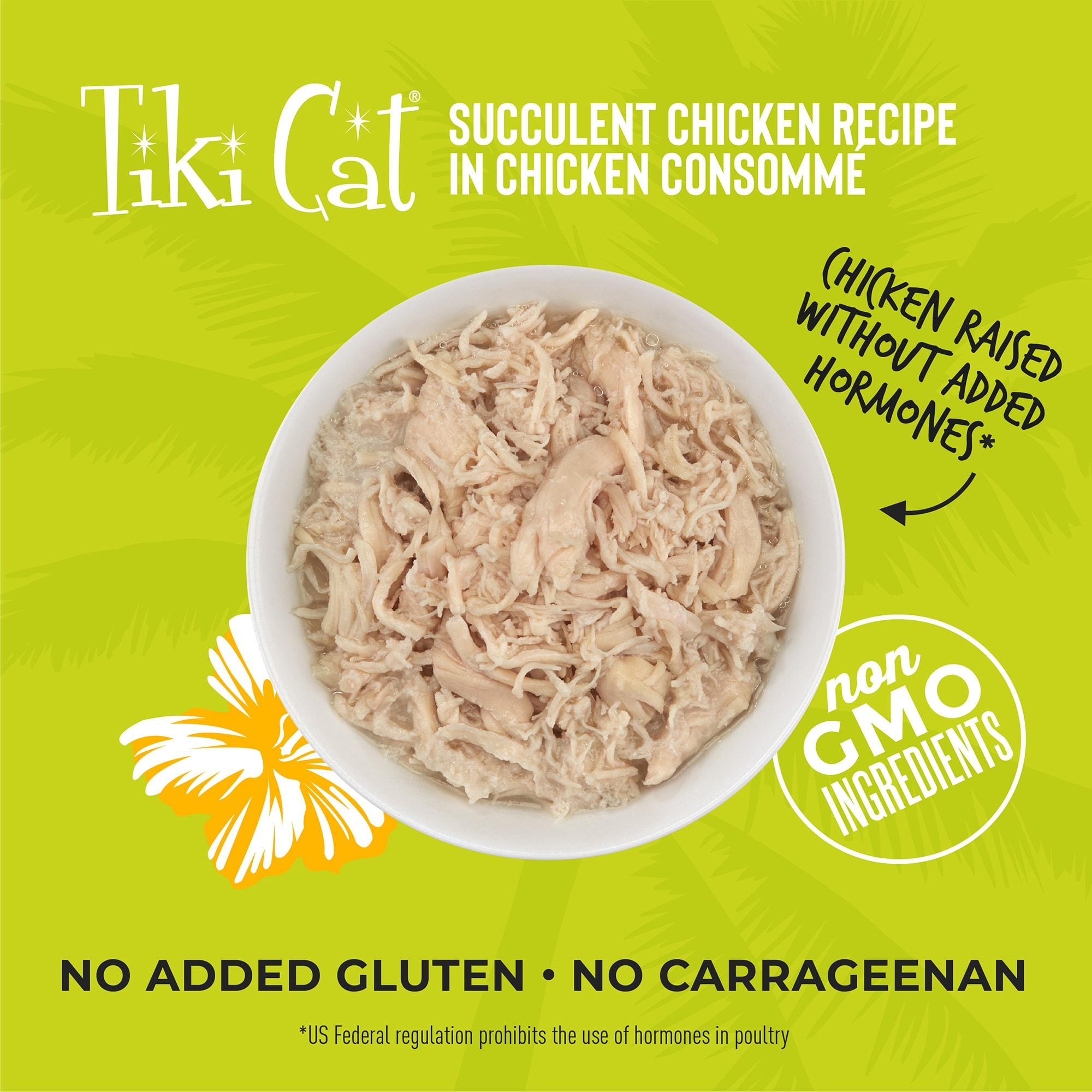 Tiki Cat Luau Puka Puka Chicken Wet Food， 10 oz.