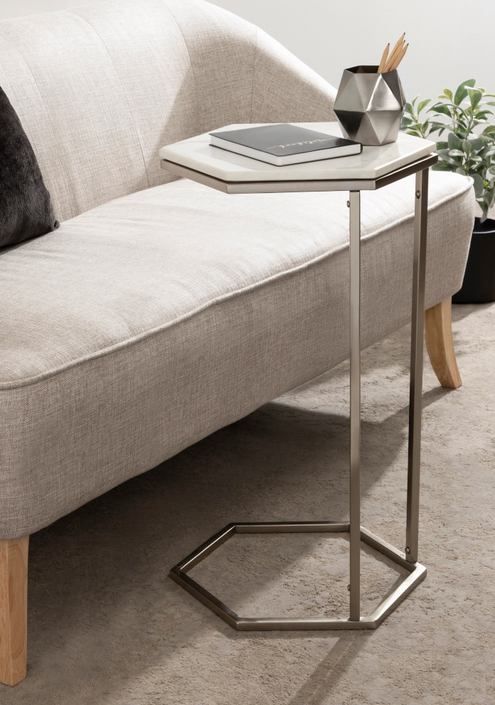 Trillion Metal Accent Table   Modern   Side Tables And End Tables   by Uniek Inc.  Houzz