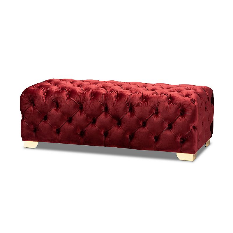 Baxton Studio Avara Ottoman