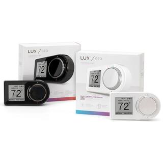 LUXGEO 7-Day Wi-Fi Programmable Thermostat in Black GEO-BL-003