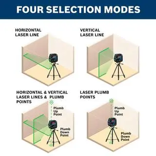 Bosch Factory Reconditioned 100 ft. Green Combination Self Leveling Laser and Mount Plus Compact Tripod with Extendable Height GCL10040RTBT150