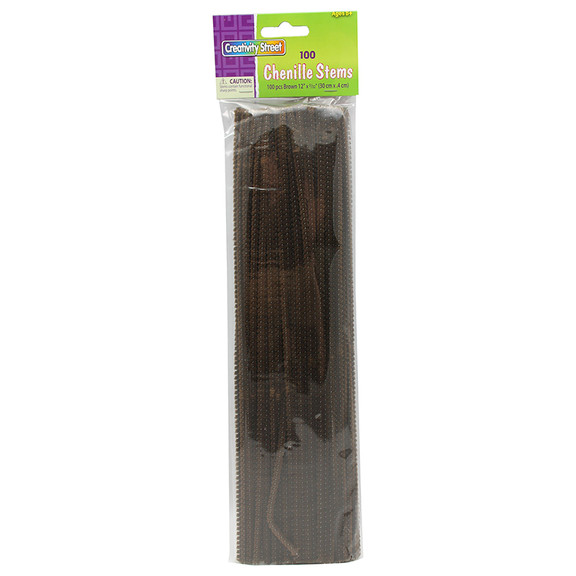 Chenille Kraft CK 711213 Chenille Stems Brown 12 I...