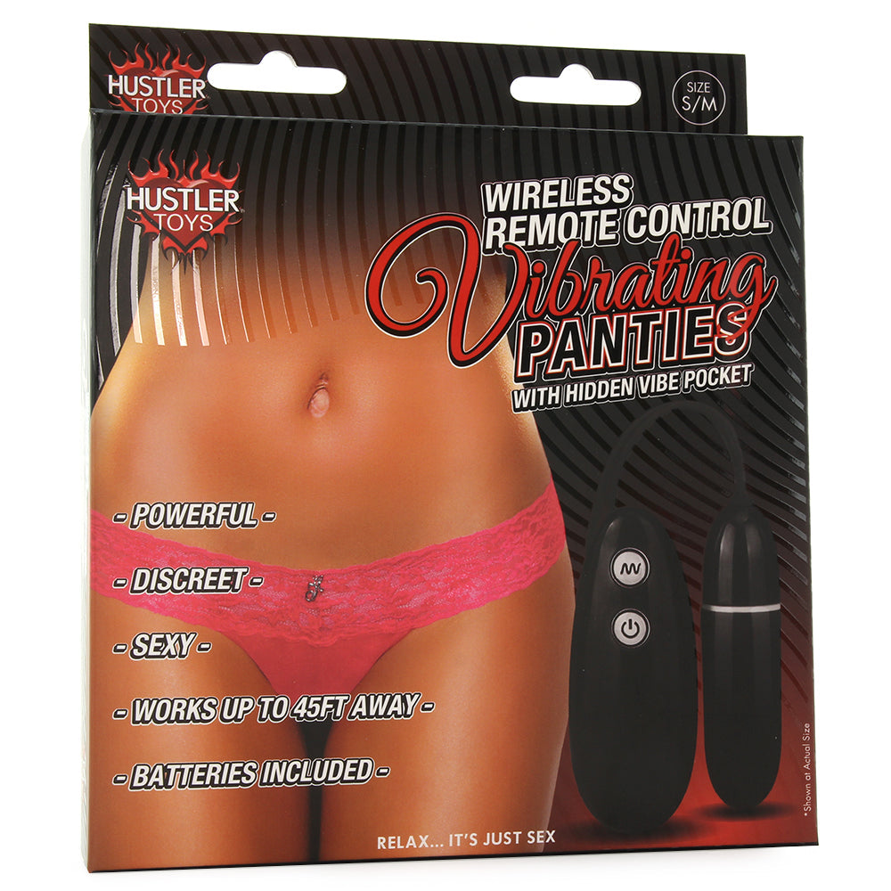 Wireless Remote Vibrating Pink Panties in S/M