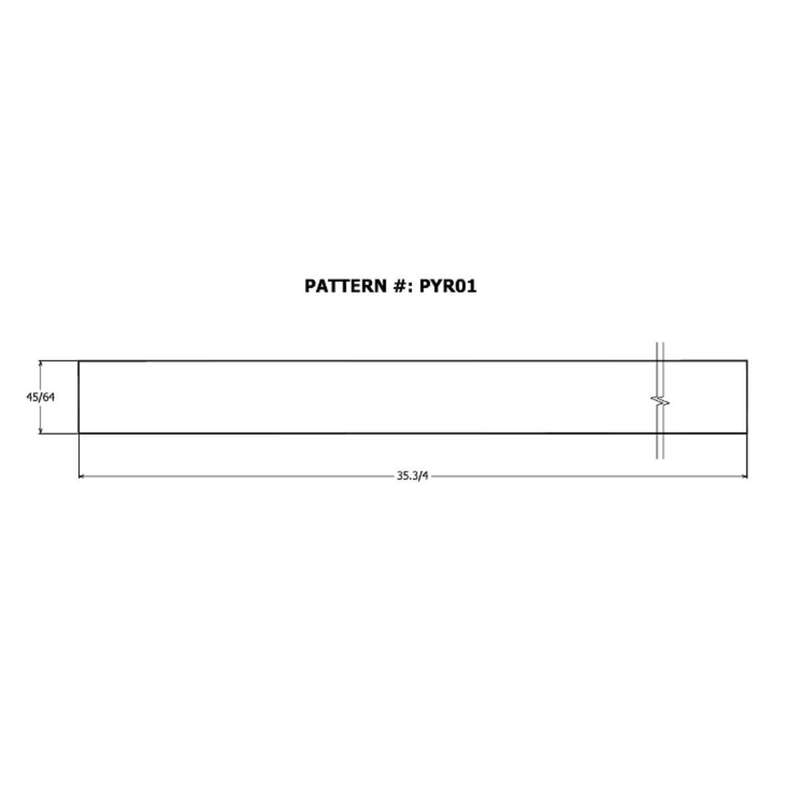 Alexandria Moulding 35-3/4 in. W X 35-3/4 in. L X 3/4 in. Round Plywood