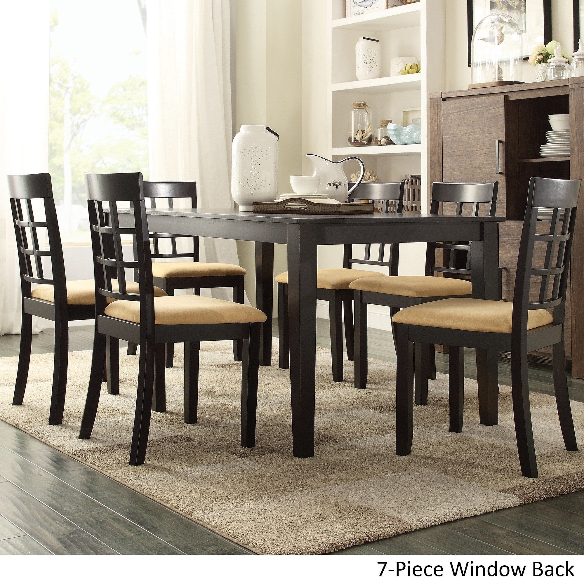 Wilmington Black Wood Dining Set by iNSPIRE Q Classic