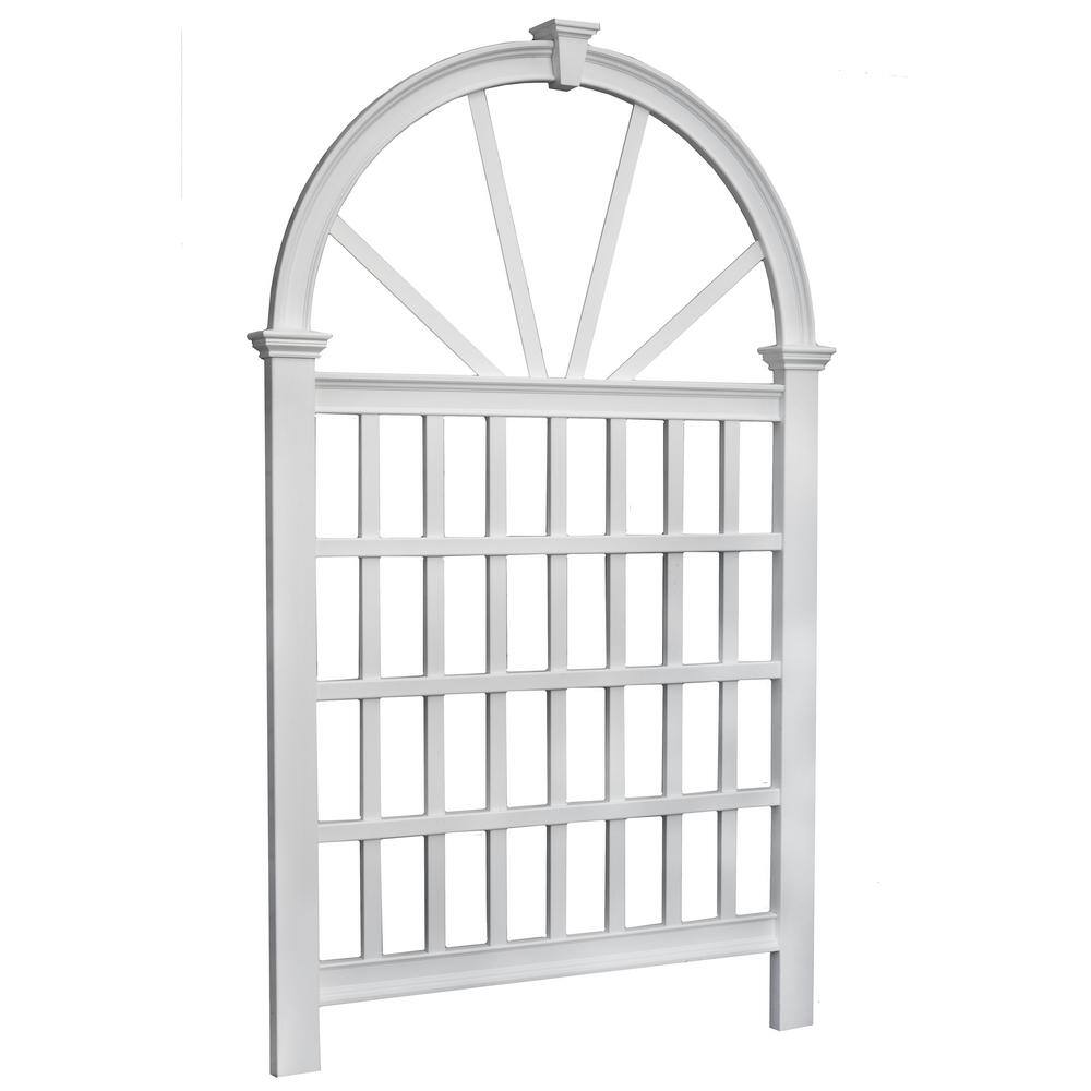 VITA 49L x 84H Vienna Vinyl Trellis White VA68203 VA68203