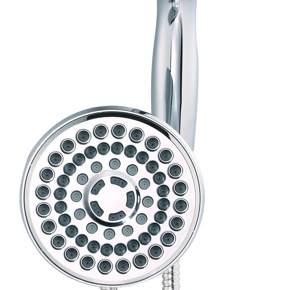 Glacier Bay 6-spray 5.5 in. Dual Shower Head and Handheld Shower Head in Chrome HD58302-0301