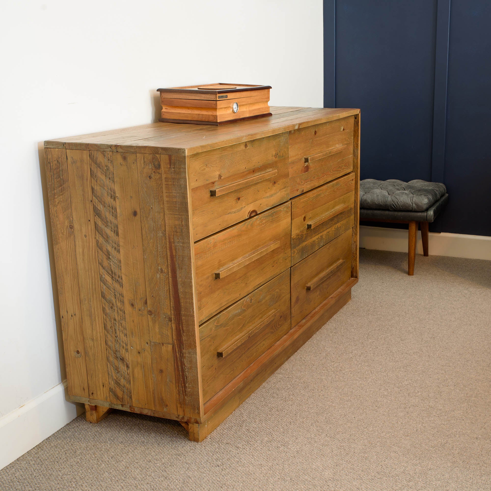 Nevada 6 Drawer Dresser - Dark Driftwood