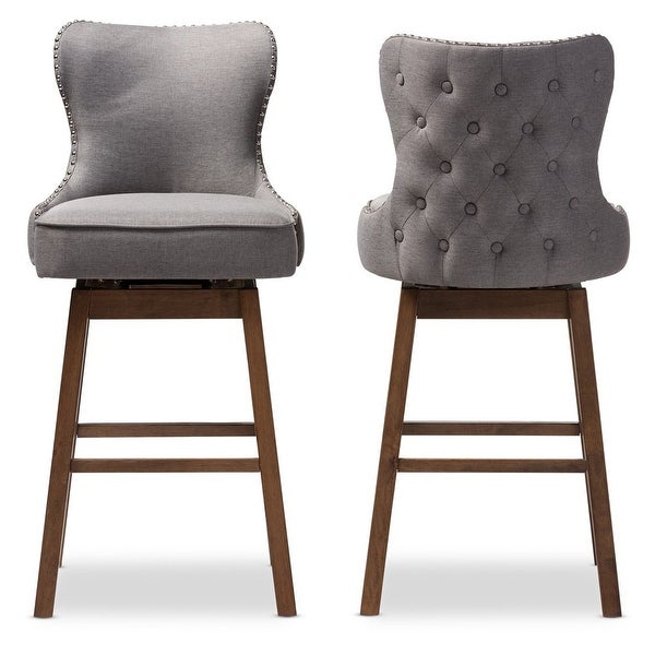 Gradisca Upholstered Swivel Bar Stool - Set of 2