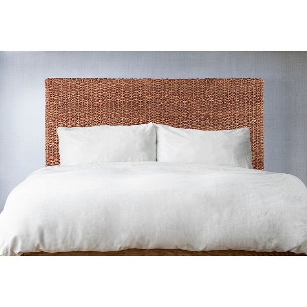 Ashbury Woven Wicker Rattan Abaca Headboard Queen - - 33034920