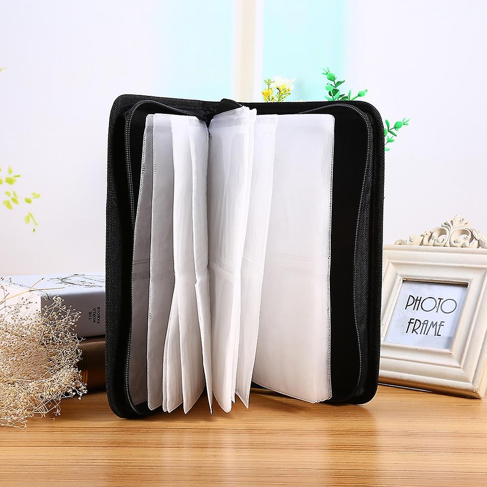 Faux Pu Leather 80 Disc Cd Dvd Holder Storage Cover Case Organizer Wallet Bag Album Bag