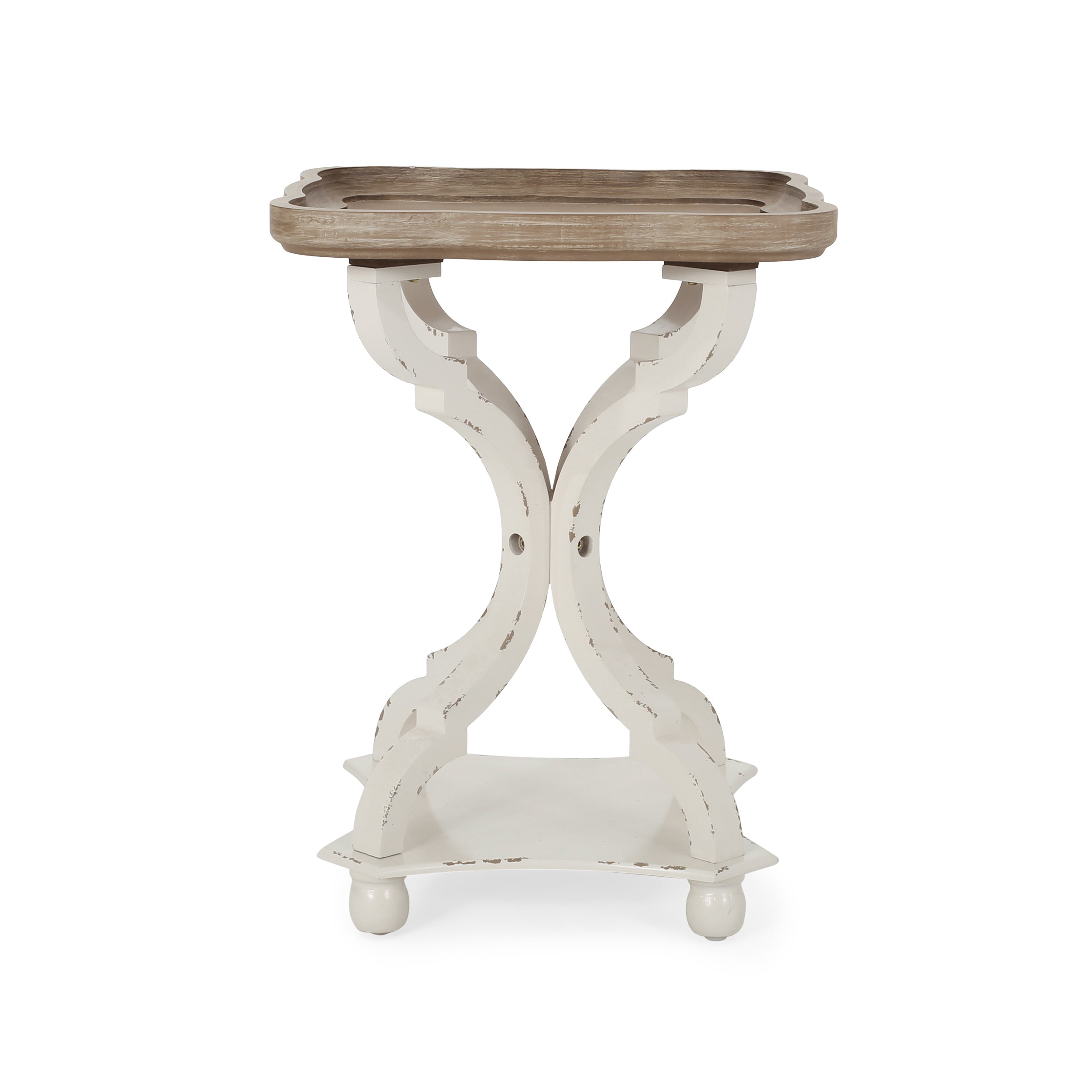 Dianelly French Country Accent Table with Square Top