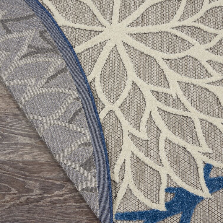 Rosario Navy/Ivory/Taupe Indoor/Outdoor Rug