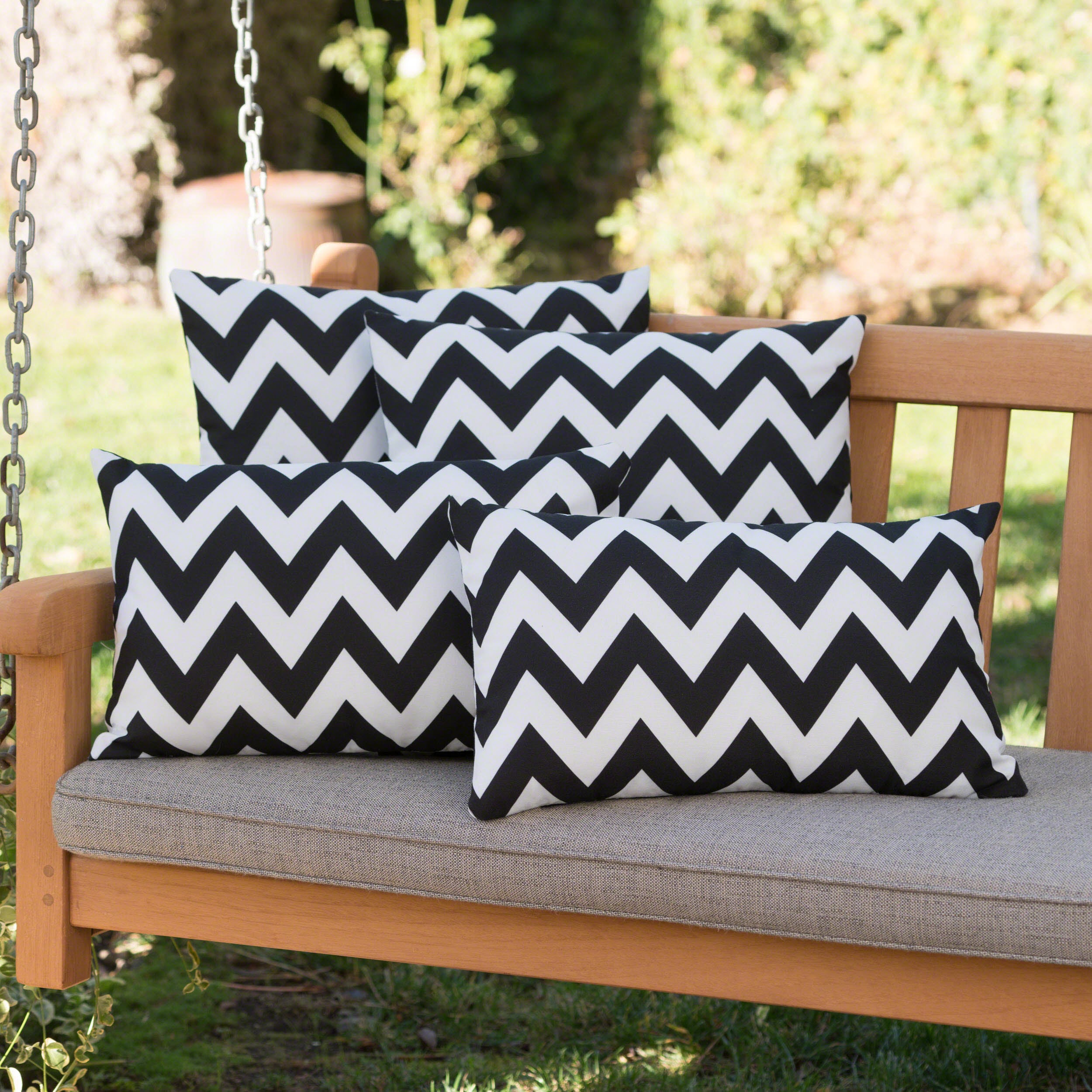 Embry Outdoor Water Resistant Square and Rectangular Pillows - Set of 4