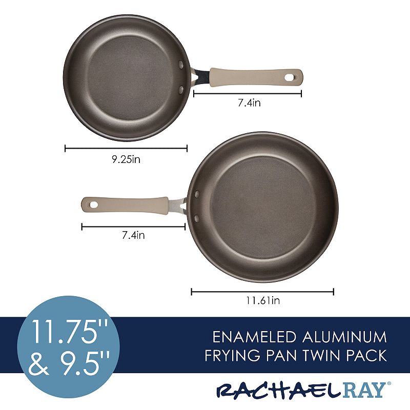 Rachael Ray Cook + Create 2-pc. Aluminum Nonstick Frypan Set