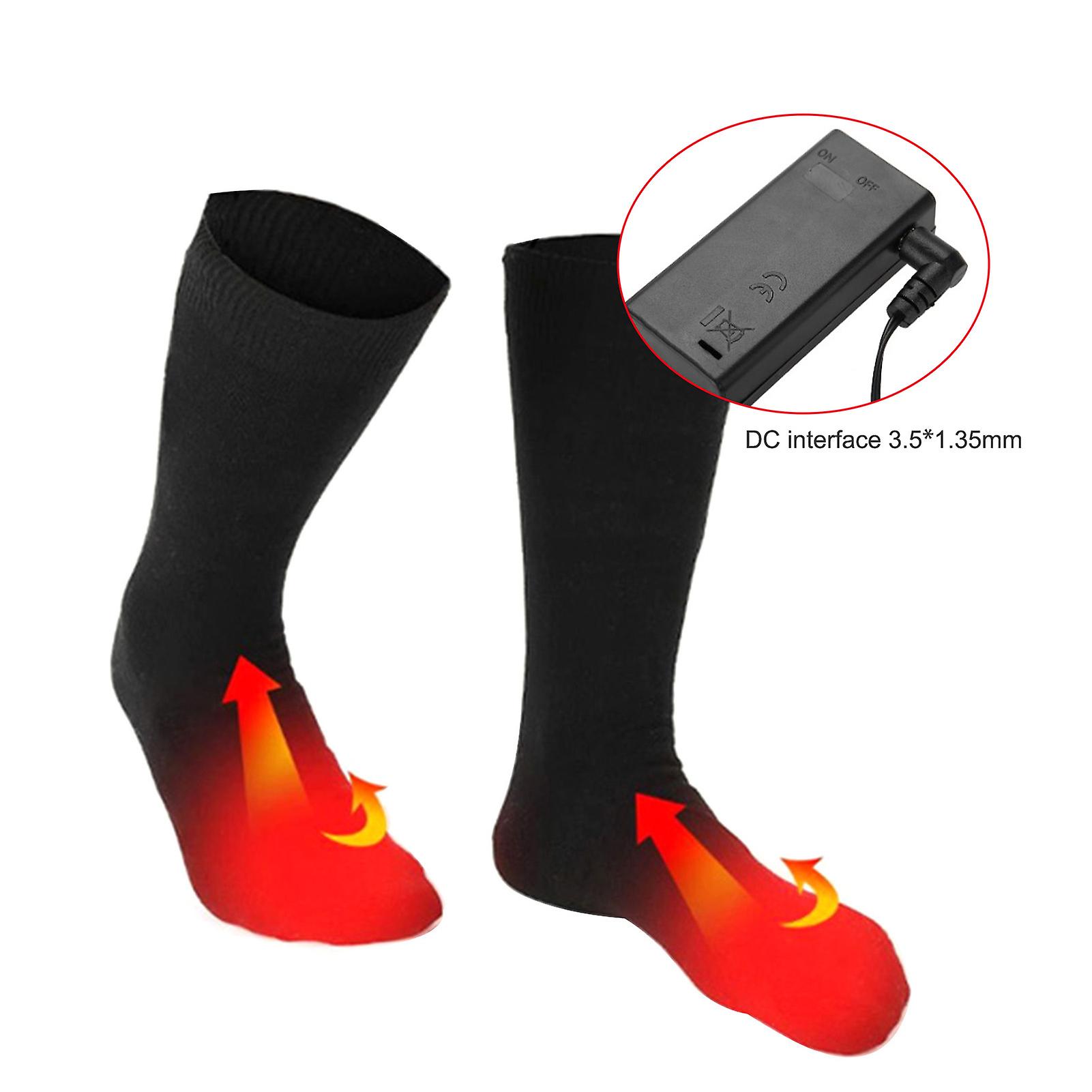 3.7v Heated Socks Foot Warmers For Men And Women， Electric Heating Socks， Washable Battery Heated Socks For Winter Skiing Hiking Fishing Riding， Keep