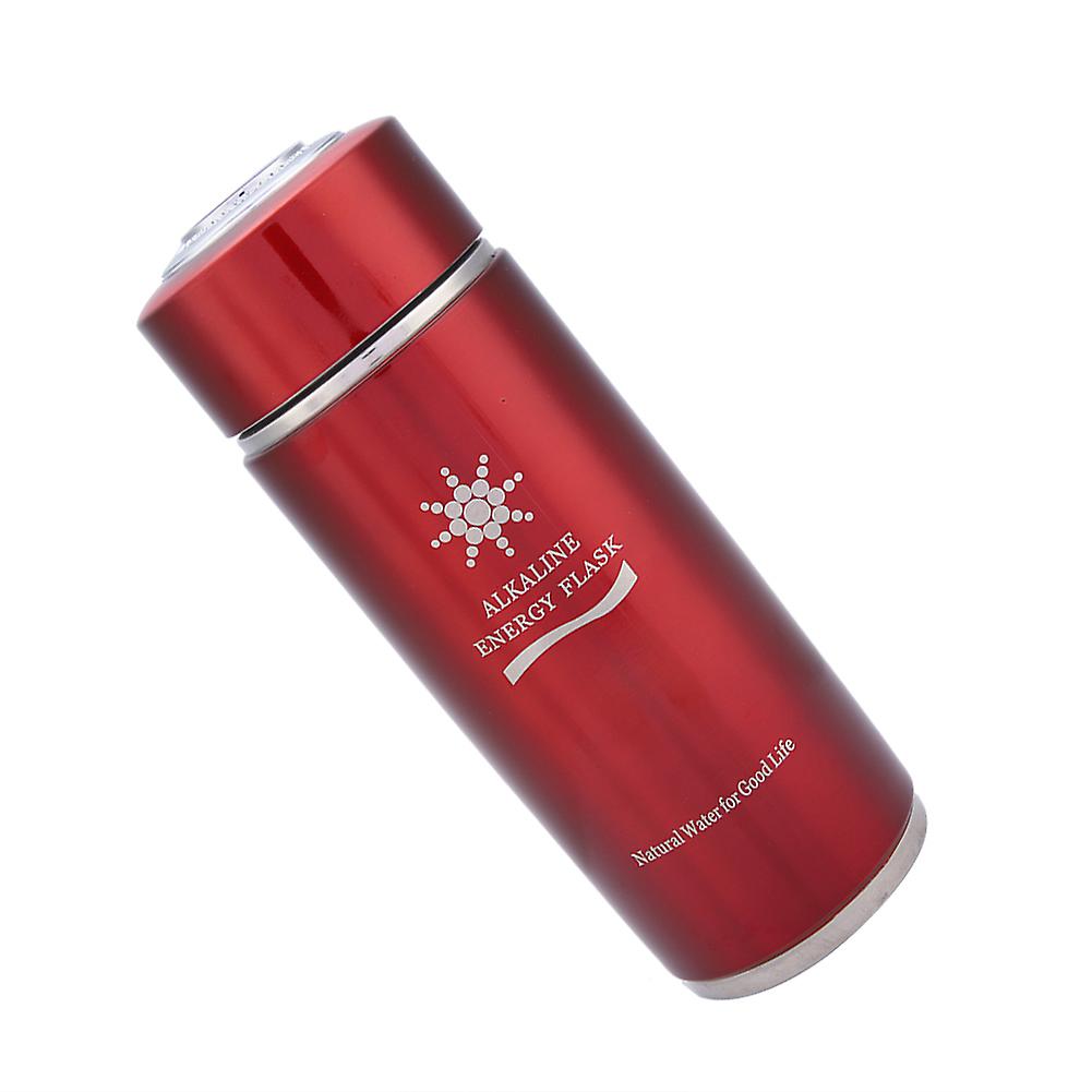 Stainless Alkaline Water Bottle Portable Nano Balance Bio Energy Lonizer Cup Flask(red)