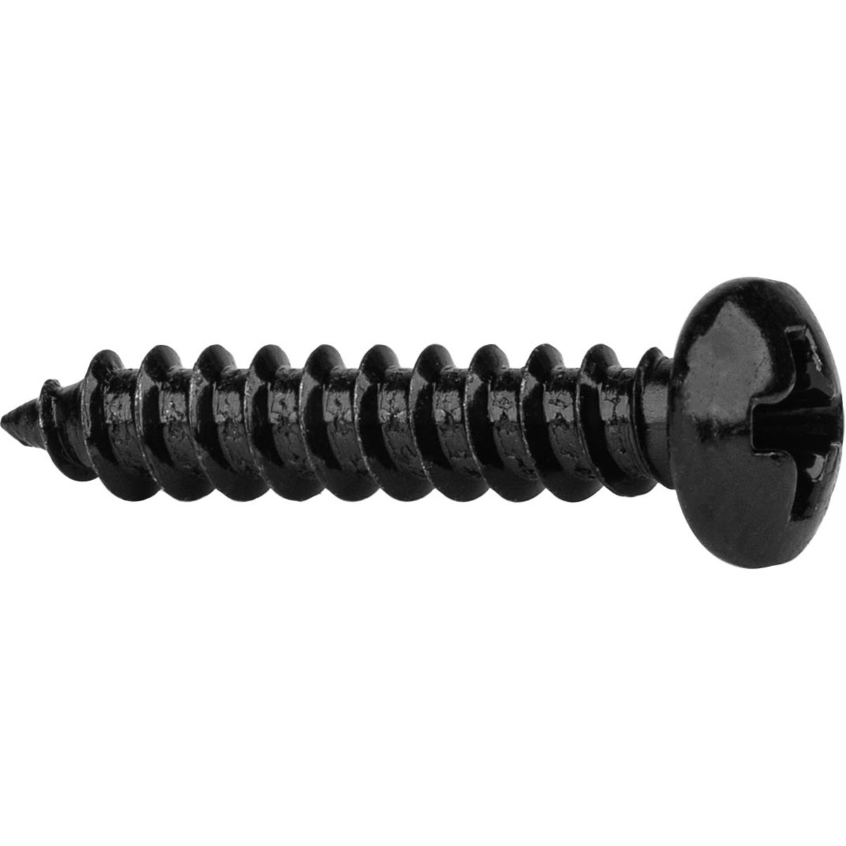 #6 x 3/4Philip Carbon Steel Pan Head Screw-Black 100-Pack