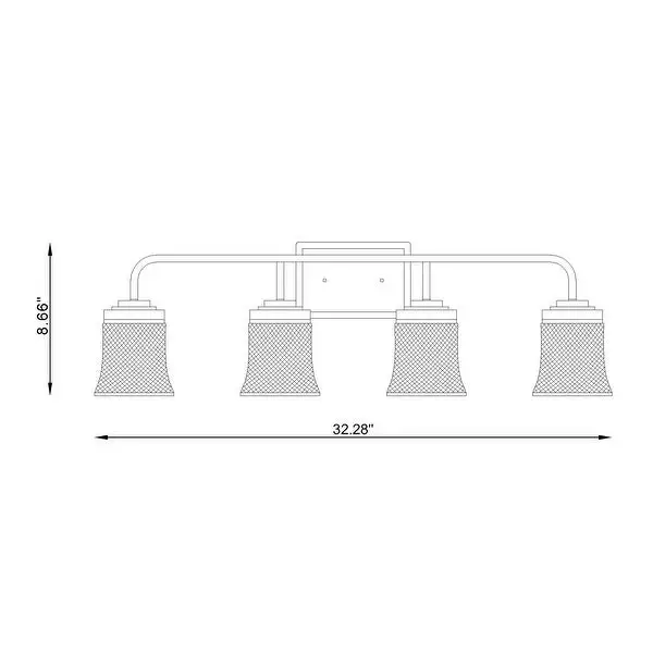 4 - Light Dimmable Vanity Light