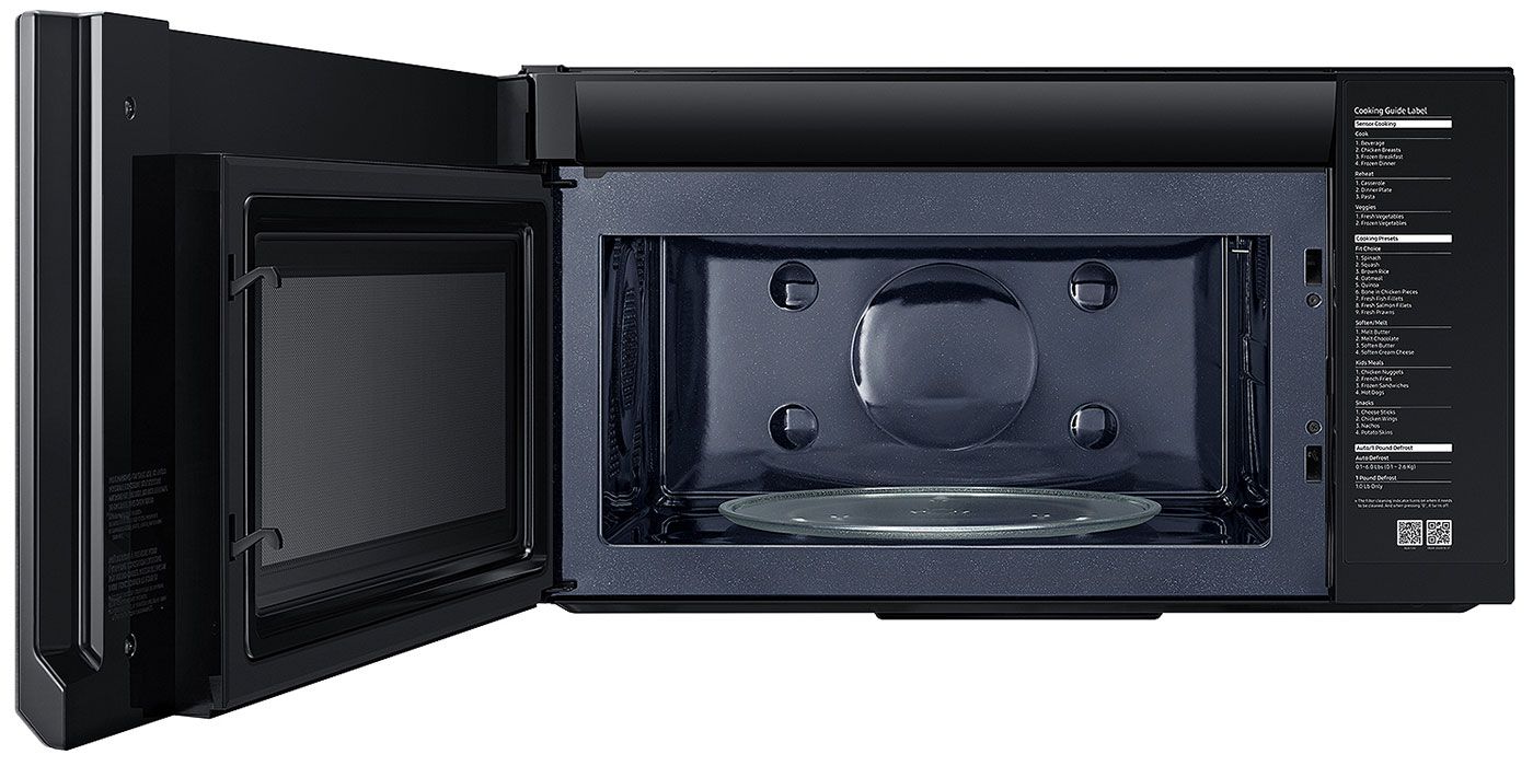  1.7 Cu. Ft. Fingerprint Resistant Black Stainless Steel Over-The-Range Convection Microwave