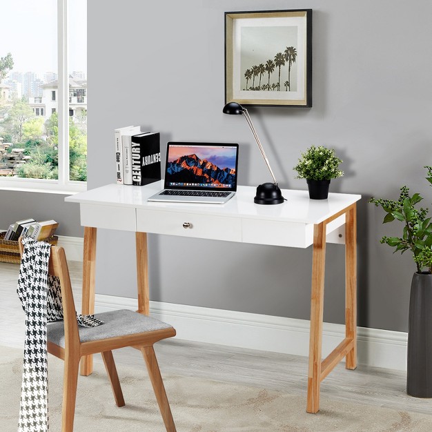 Tangkula Computer Desk Home Office Writing Study Table W Storage Drawer