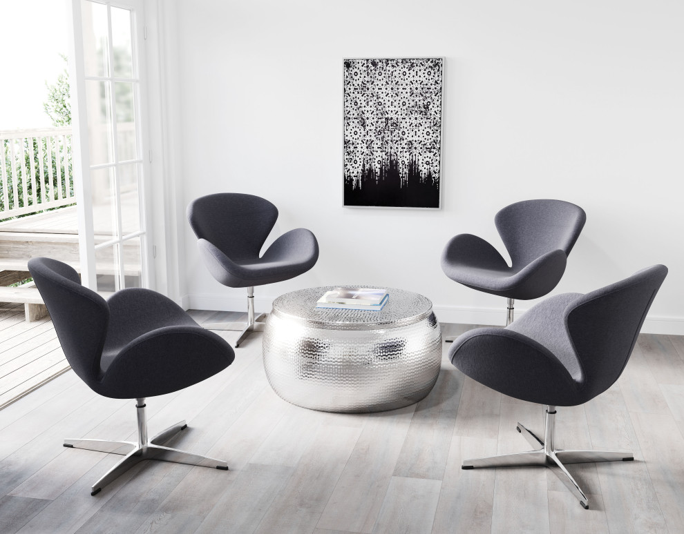 Solo Coffee Table Silver   Contemporary   Coffee Tables   by GwG Outlet  Houzz