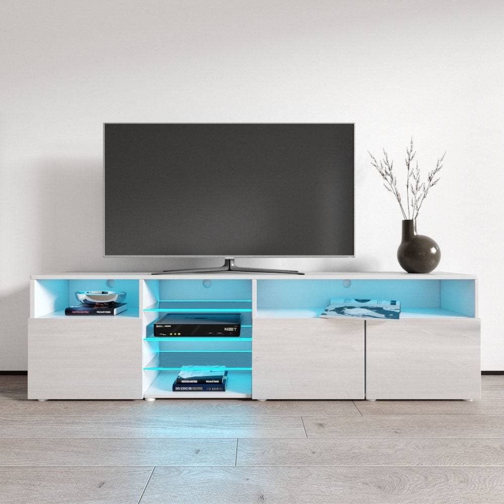 Roma 79 inch Wide Glossy TV Stand