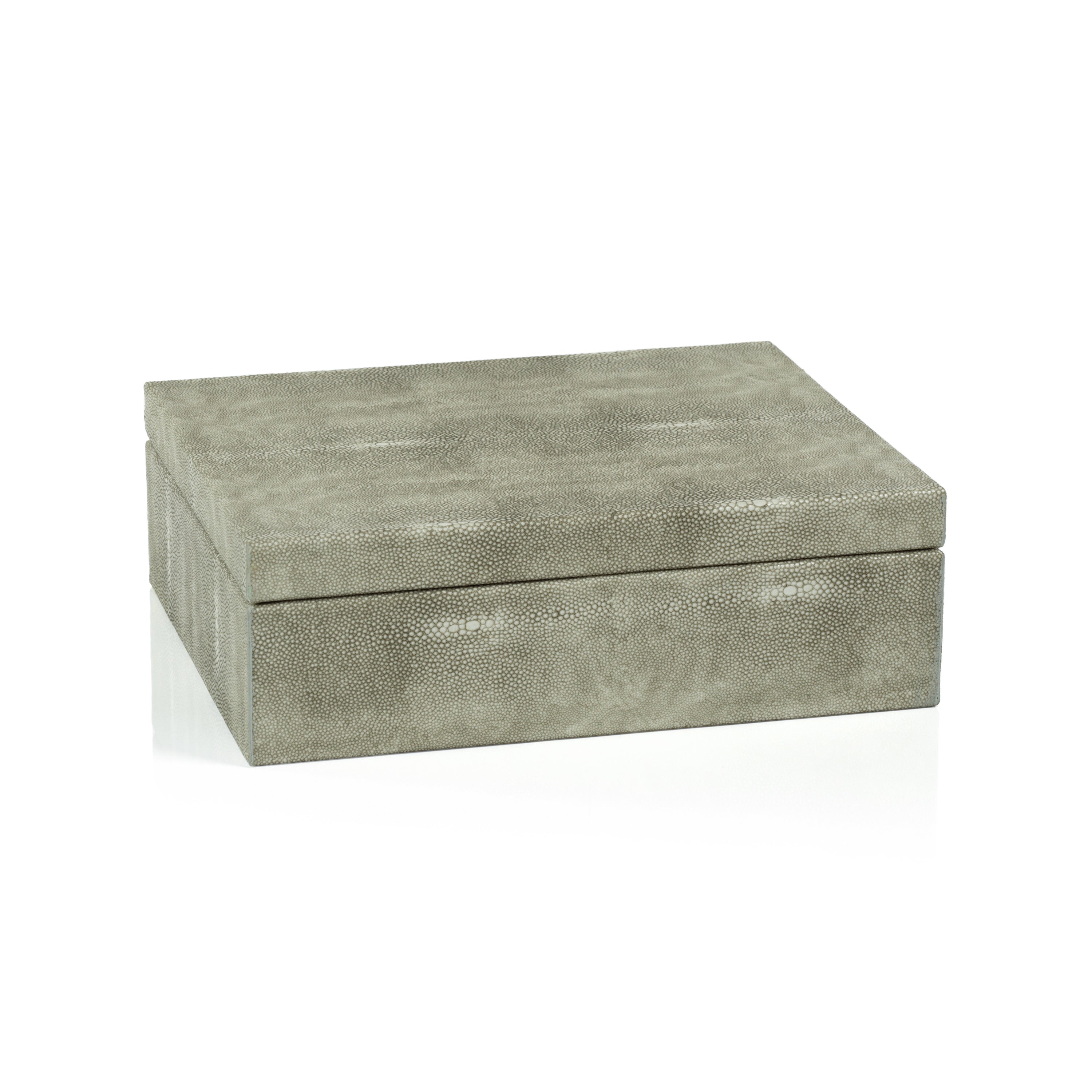 Molfeta Faux Shagreen Leather Decorative Box