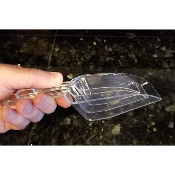 3 Piece Nesting Clear Plastic Kitchen Scoop Set - Perfect for Cereal， Oatmeal， Coffee， Sugar， Powder